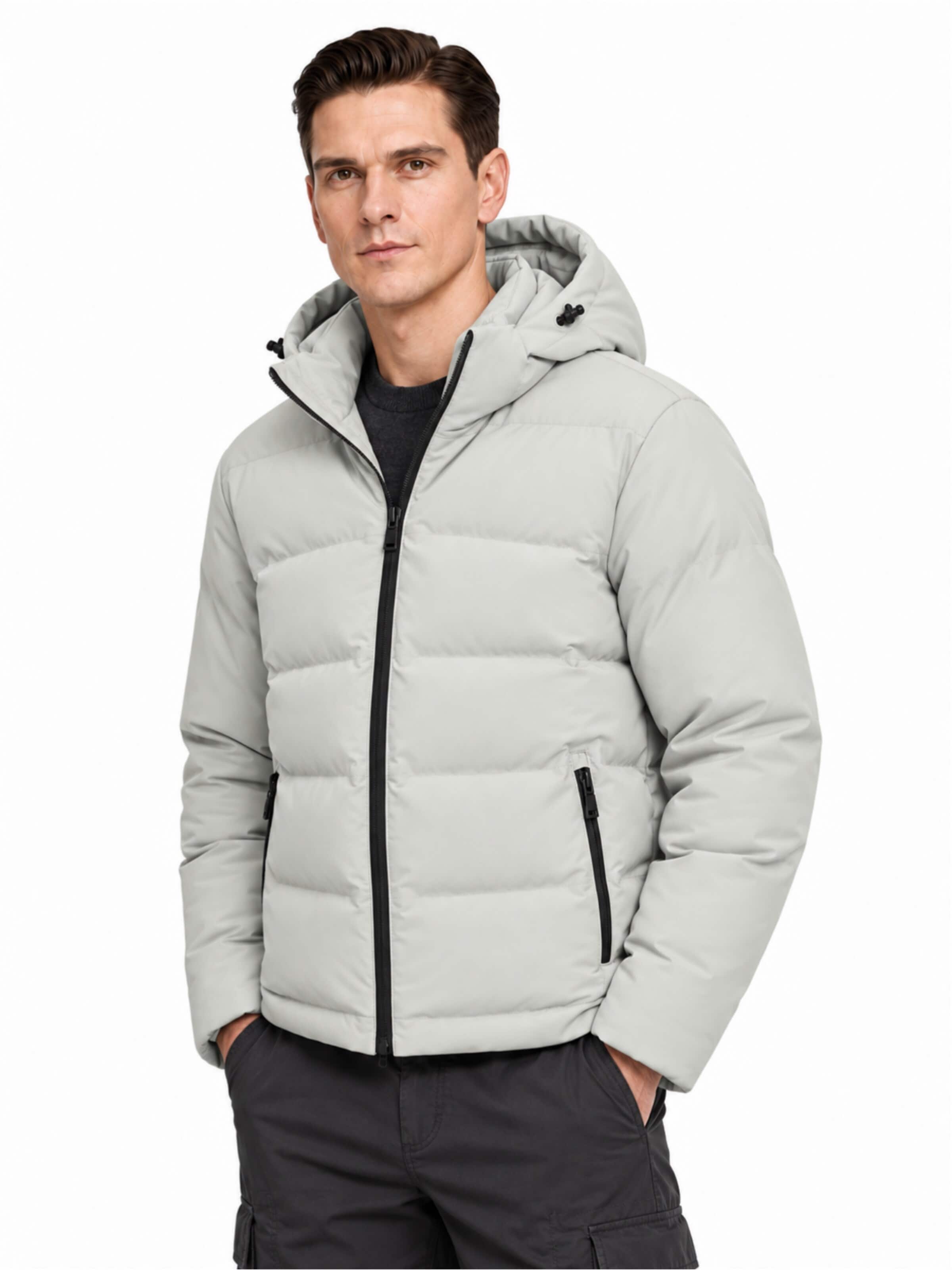 ALLTHEMEN Winter jacket 'Wärmekammer' in Beige