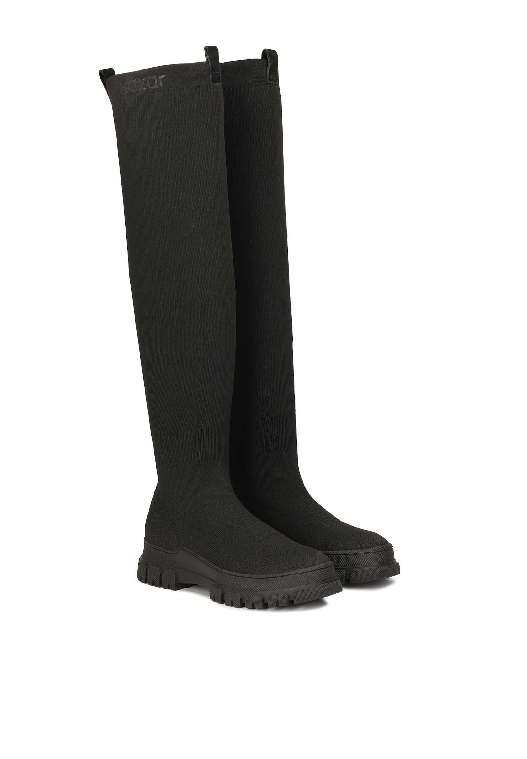 Kazar Térd feletti csizmák - fekete