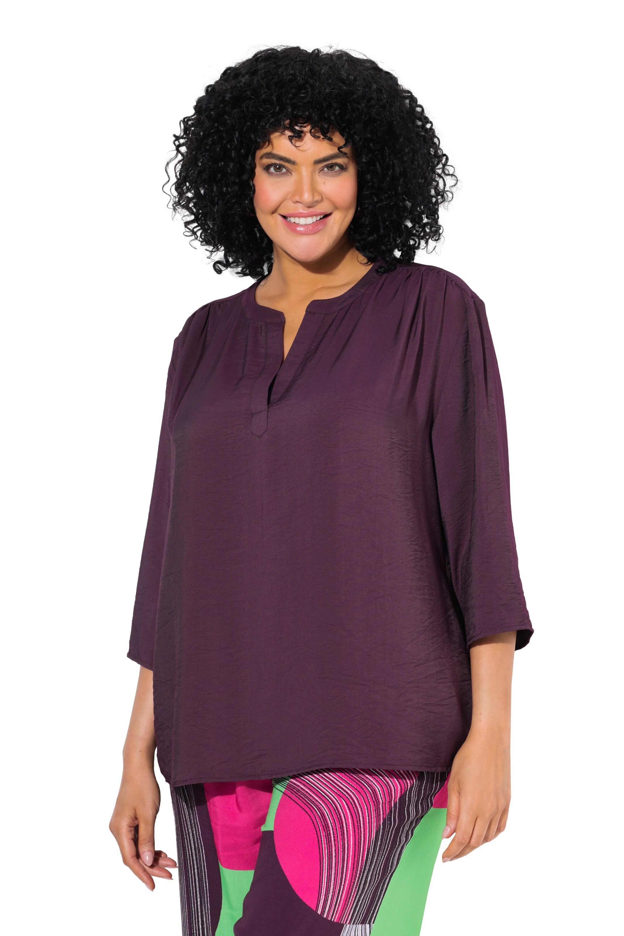 Ulla Popken Blouse in Purple: front