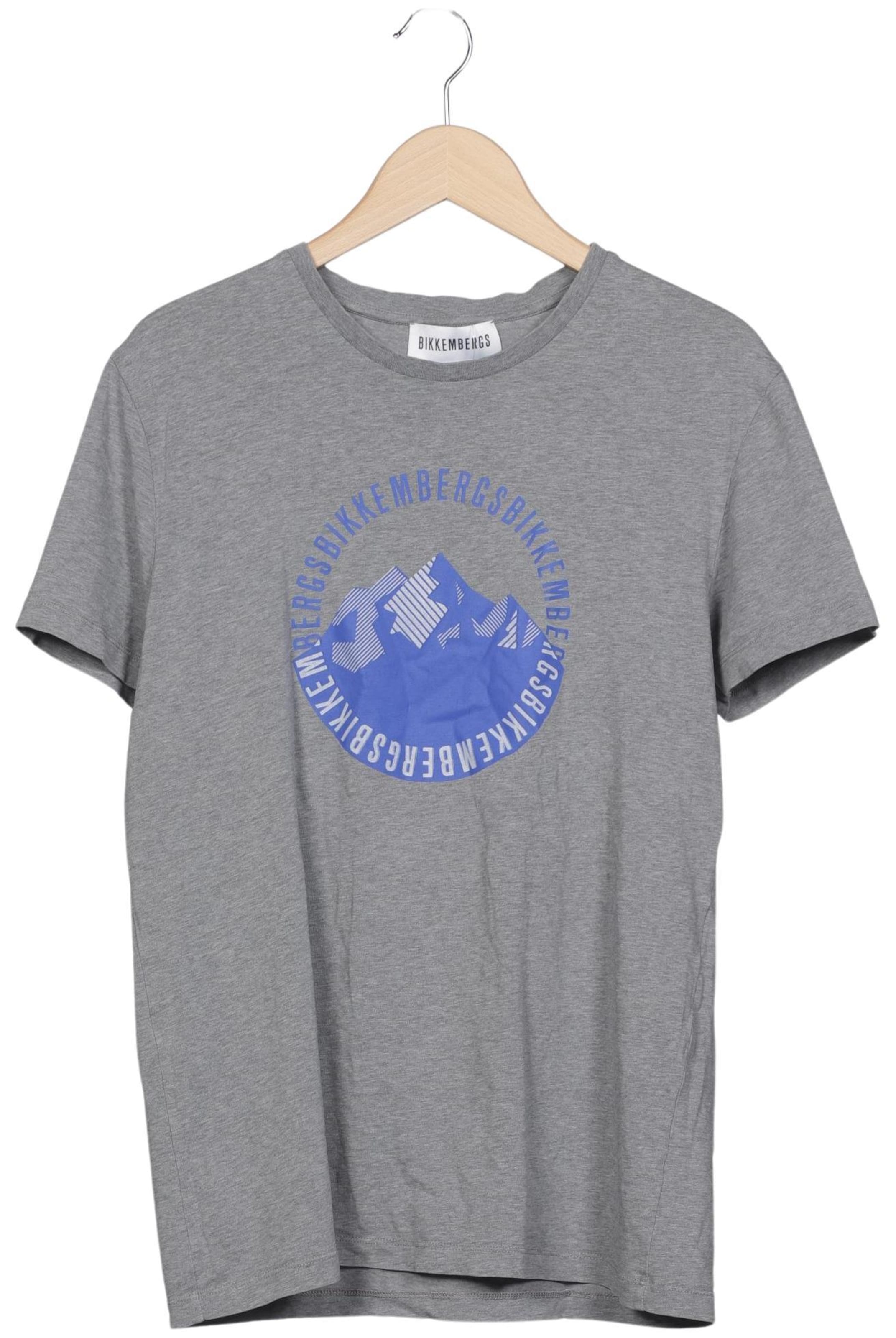BIKKEMBERGS T-Shirt L in Grau: Vorderseite
