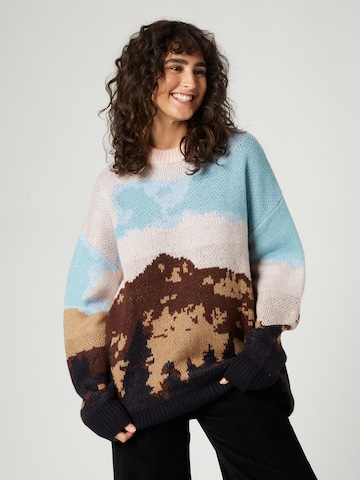 Pullover 'Tiger Eye' di florence by mills exclusive for ABOUT YOU in colori misti: frontale