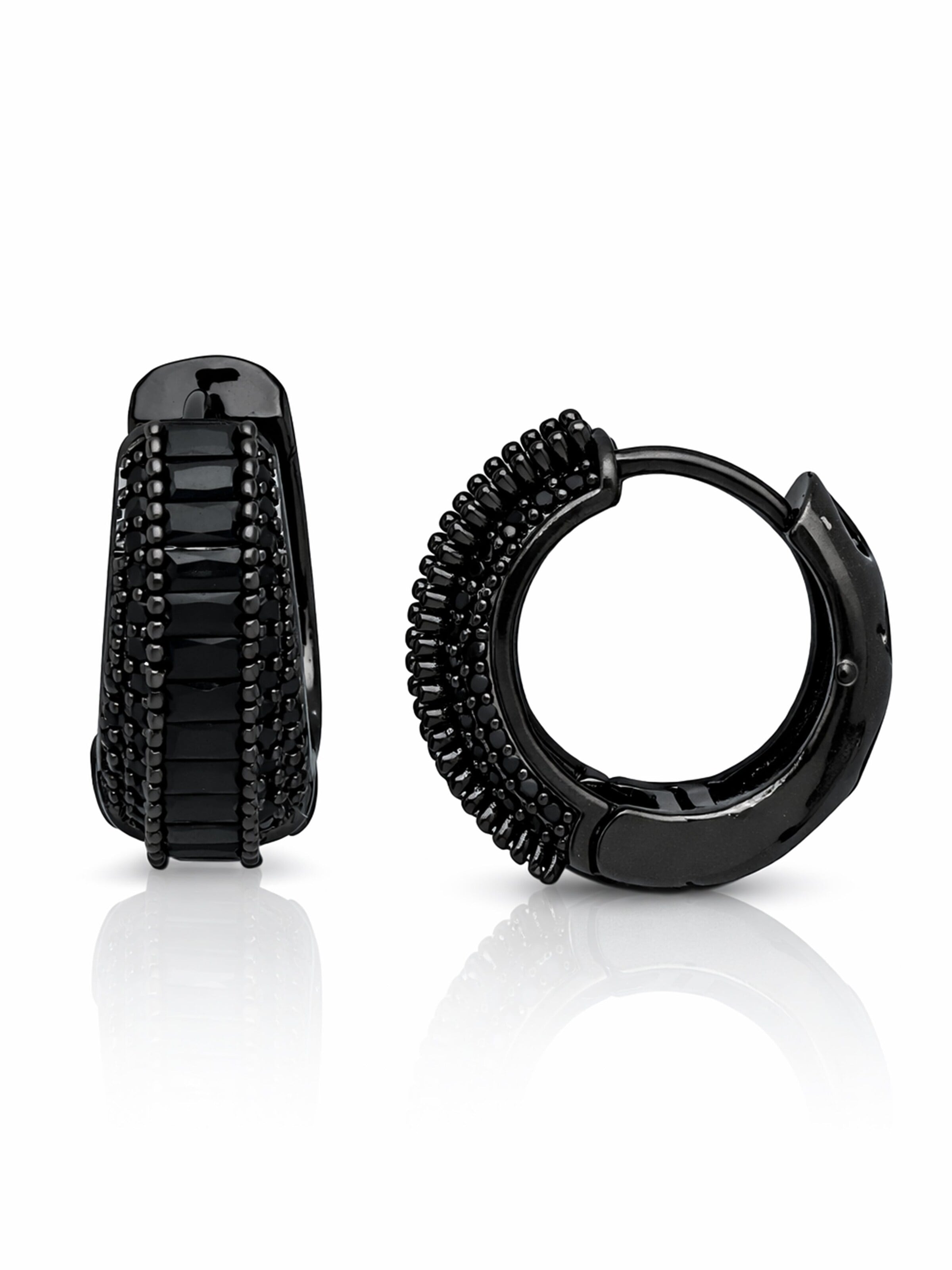 AVANT-GARDE PARIS Earrings in Black: front