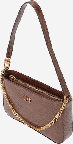 Borsa a spalla 'KATEY' di GUESS in marrone: frontale