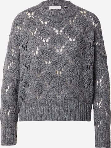 Rich & RoyalPulover 'Ajour Sequince' - siva boja: prednji dio