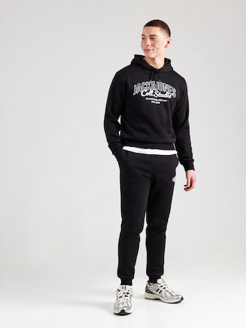 JACK & JONES Sweatsuit 'JJMAKOTO' in Black: front