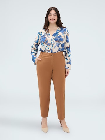 Fiorella Rubino Loose fit Trousers in Brown