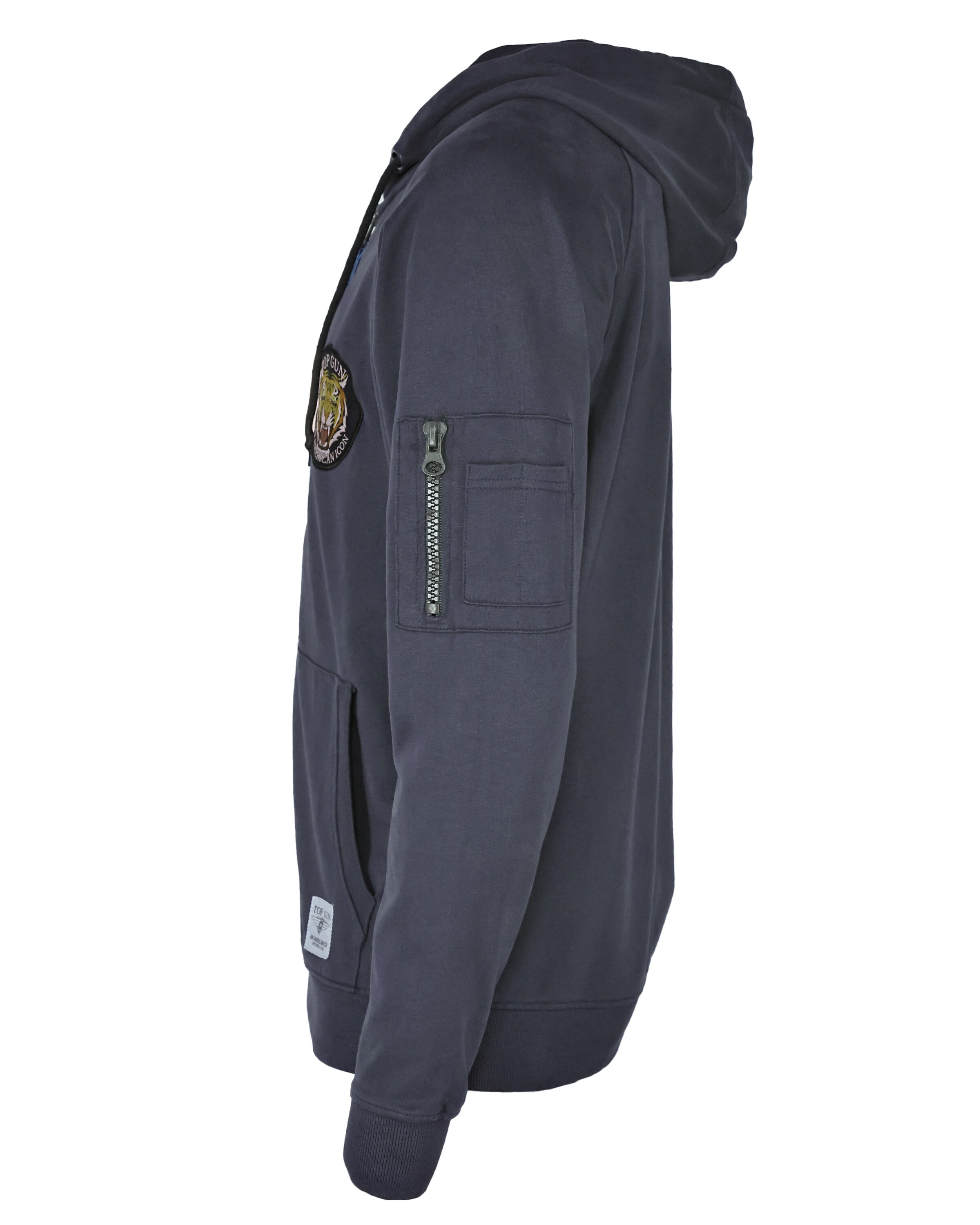 TOP GUN Sweatvest ' ' in Blauw