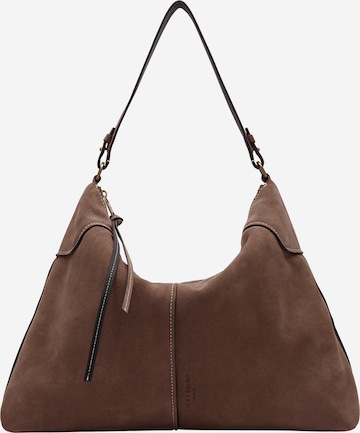 Liebeskind Berlin Shoulder Bag in Brown: front