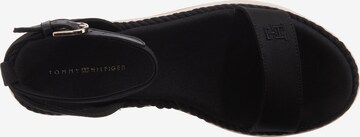 TOMMY HILFIGER Strap Sandals in Black