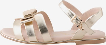 Sandales Baker by Ted Baker en or : devant