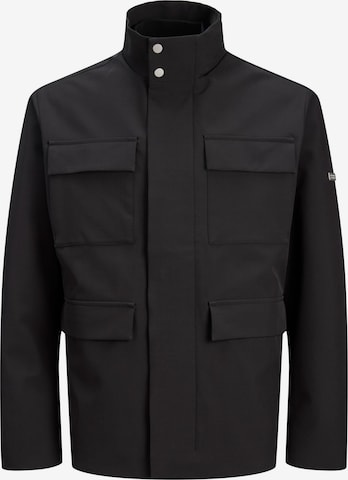 JACK & JONES - Chaqueta de entretiempo en negro: frente