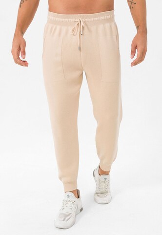 Jimmy Sanders Tapered Sweathose in Beige: predná strana