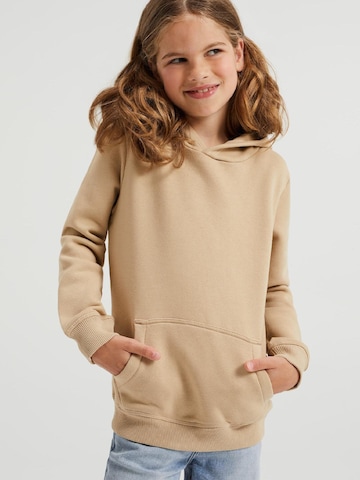 WE Fashion Sweatshirt i beige: framsida