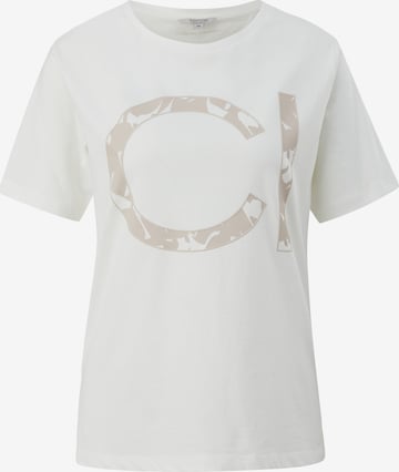 T-shirt comma casual identity en blanc : devant