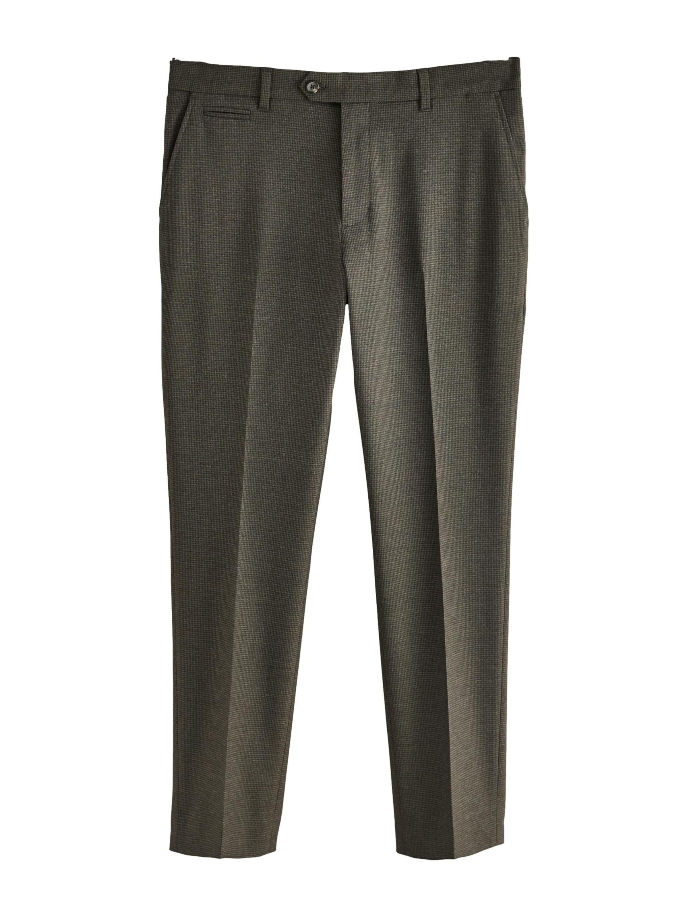 Next Slimfit Bukser med fals i brun: forside