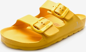 thies Pantolette 'Ecofoam Sandal' in Gelb: Vorderseite