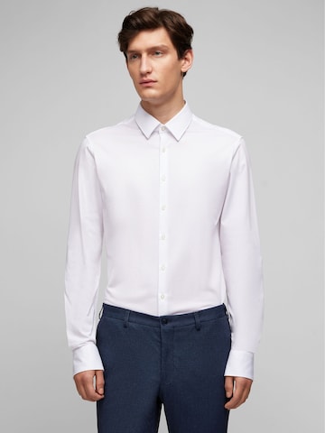 HECHTER PARIS Slim fit Overhemd in Wit