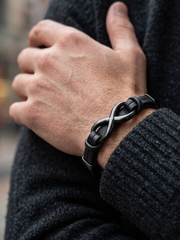 UNIQAL Armband 'INFINITY' in Zwart