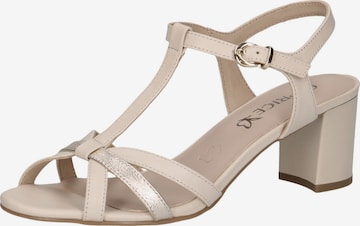 Sandalo con cinturino di CAPRICE in beige: frontale