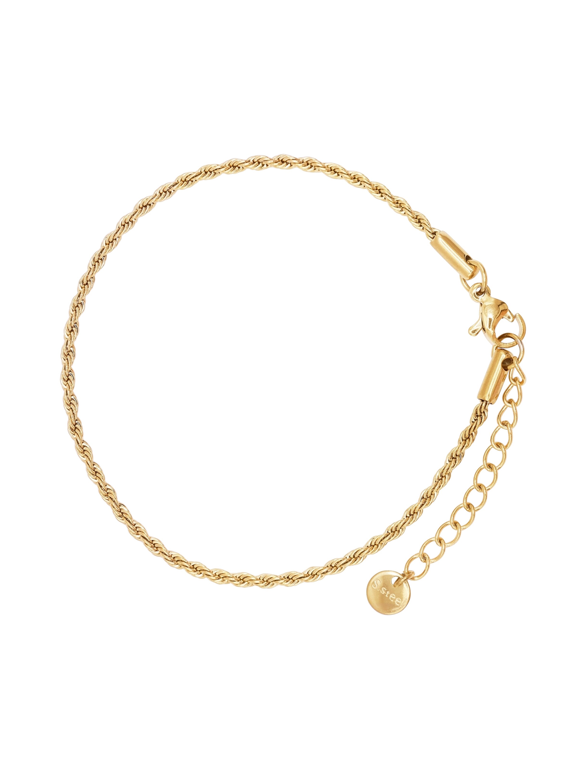 Heideman Bracelet 'Tuss' in Gold: front