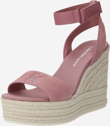 Calvin Klein Jeans Sandals in Pink: front