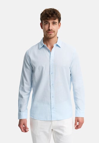 INDICODE JEANS Regular fit Business shirt 'Ceppo' in Blue: front