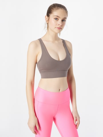 Varley Bustier Sport bh 'Always Edwards' in Grijs: voorkant