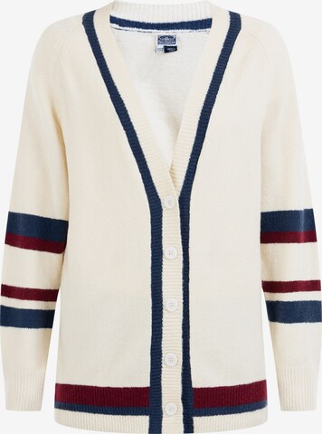 Cardigan DreiMaster Maritim en beige : devant