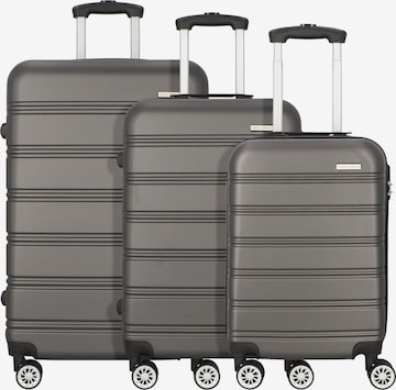 Worldpack Suitcase Set 'Toronto' in Grey: front