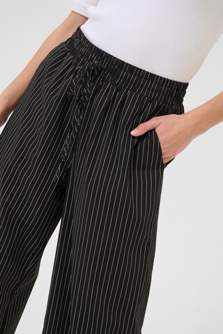 Wide Leg Pantalon 'Eliana' Kaffe en noir
