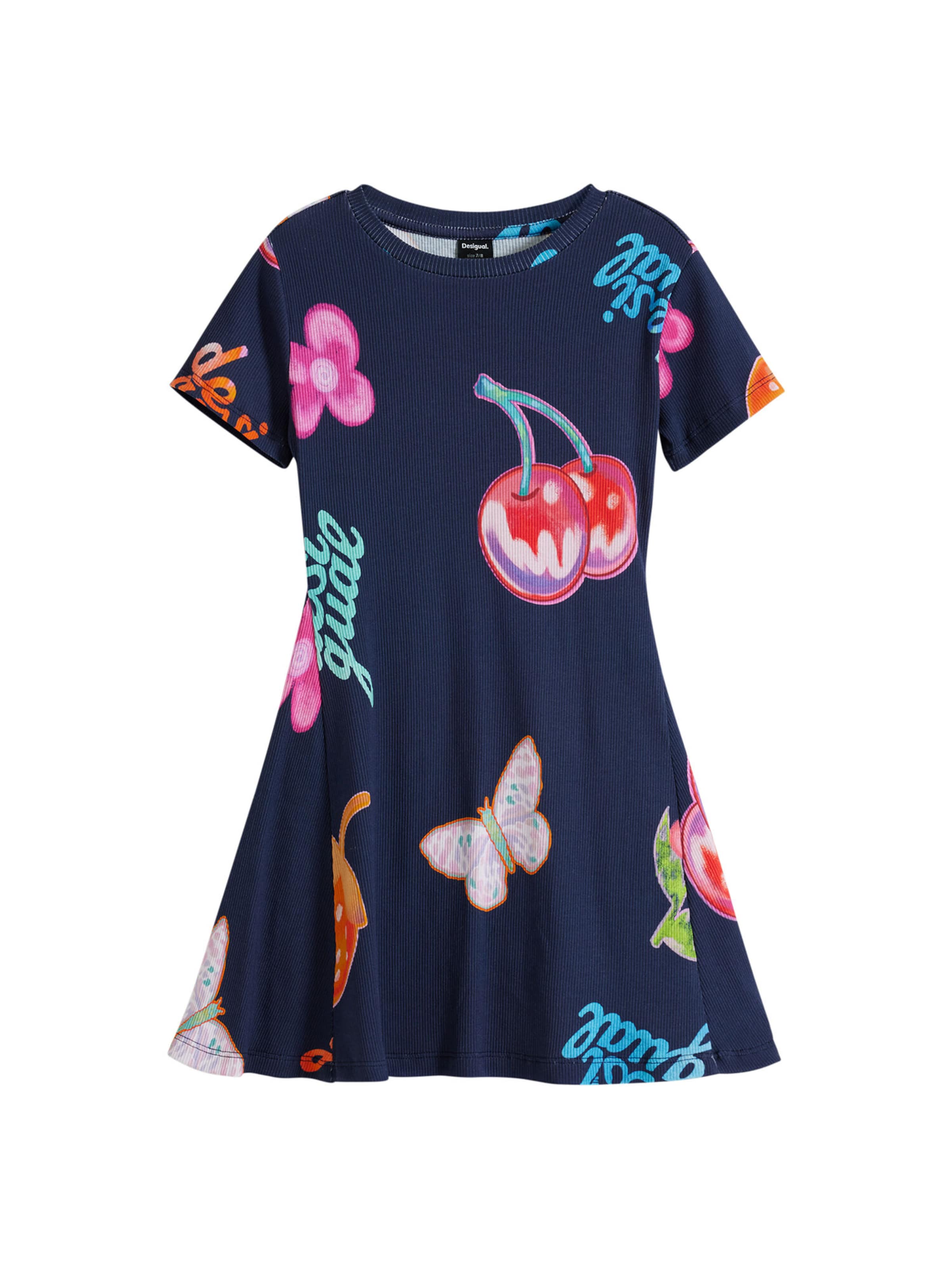 Desigual Φόρεμα &#x27;Fruit&#x27; σε μπλε: μπροστά