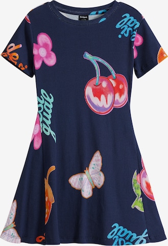 mėlyna Desigual Suknelė 'Fruit': priekis