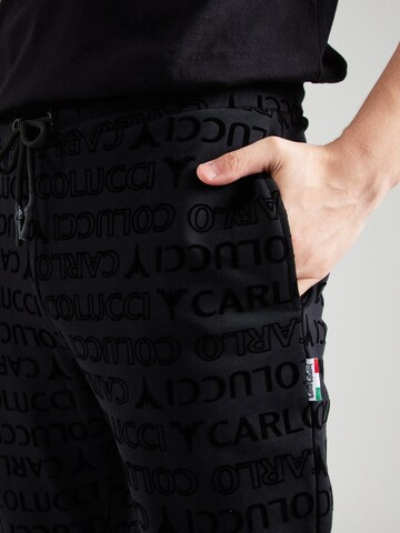 Carlo Colucci Regular Broek 'Di Stefano' in Zwart