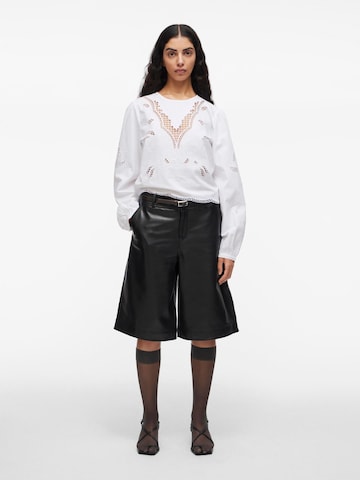 Chemisier ROUGE EDIT en blanc