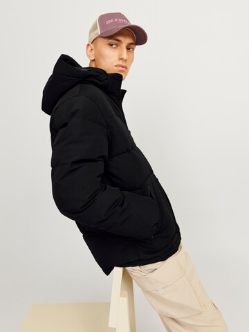 JACK & JONES Winter jacket 'JJEOtto' in Black
