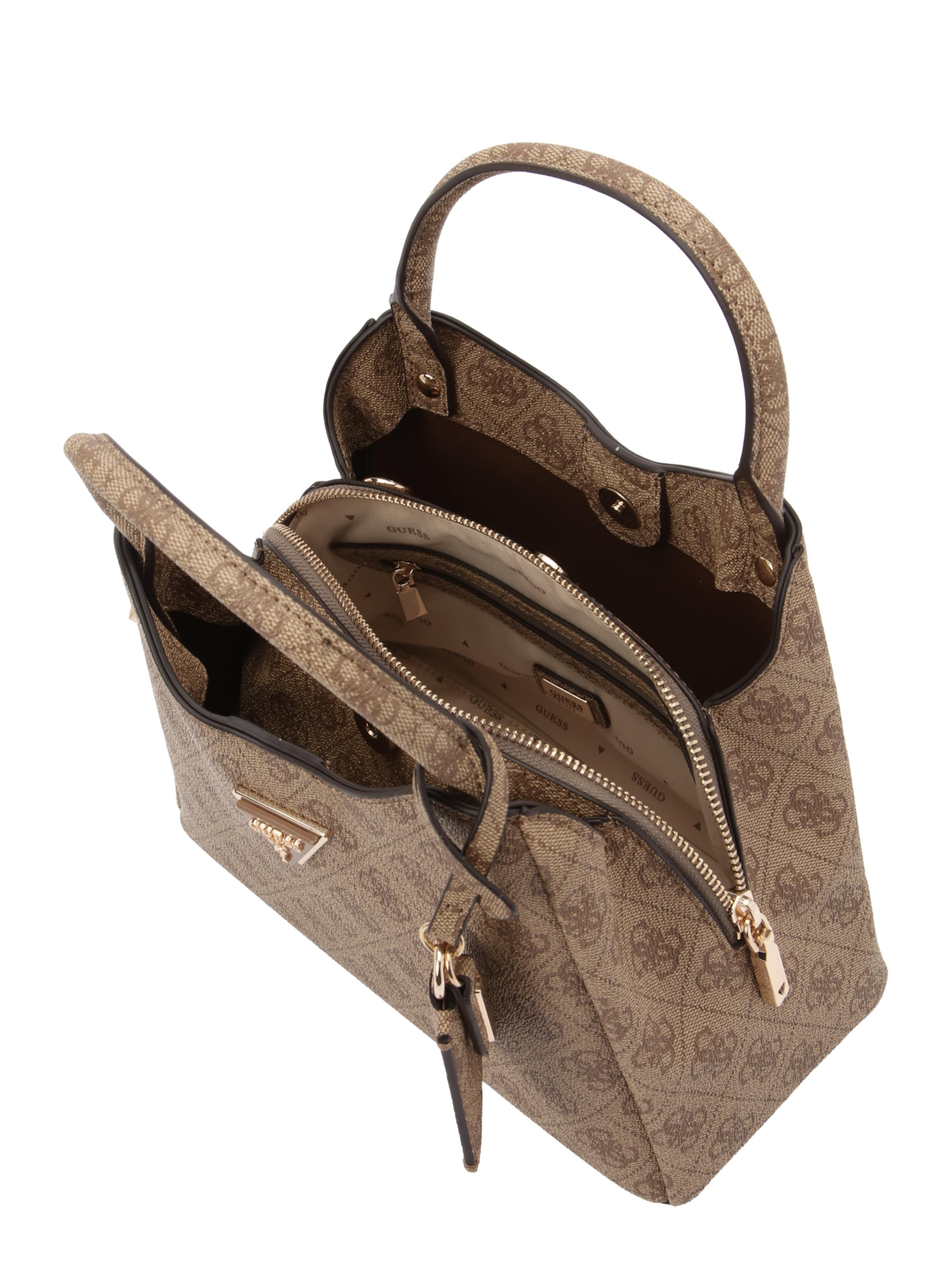 GUESS Håndtaske 'MERIDIAN II' i brun