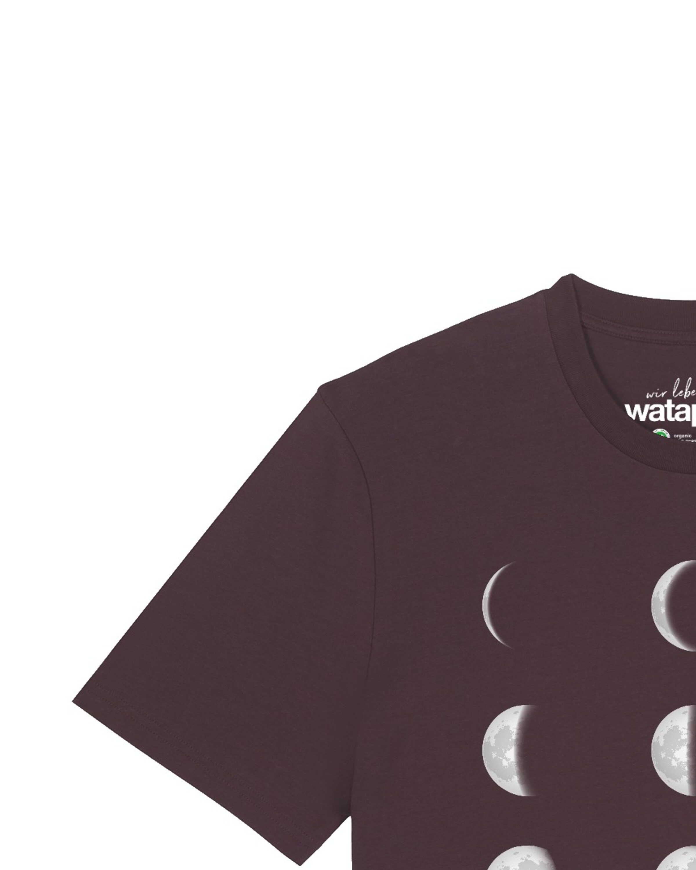 T-Shirt 'Moonphases' Watapparel en rouge