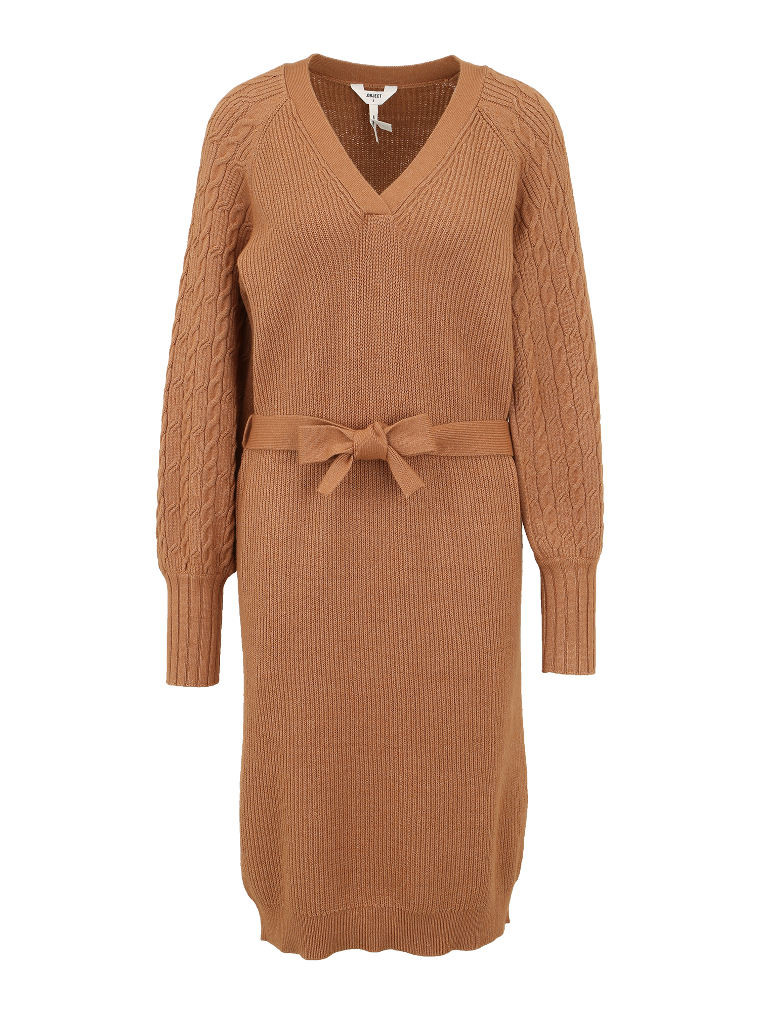 AmMXK Odzież OBJECT Tall Sukienka z dzianiny IVY w kolorze Brązowym 