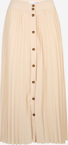 Jupe 'YOSIA' Selected Femme Tall en beige : devant