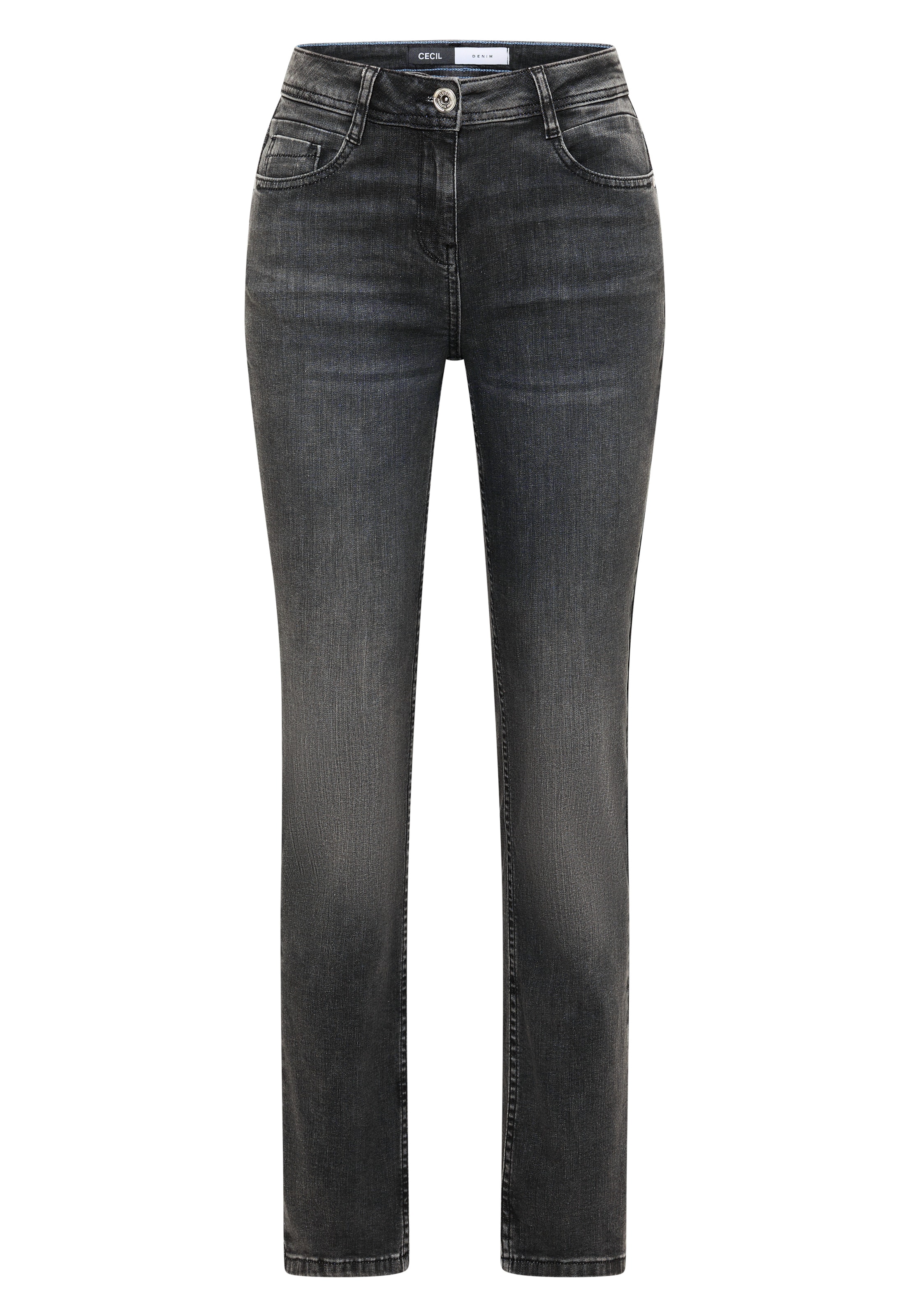 CECIL Slimfit Jeans in Grau: Vorderseite