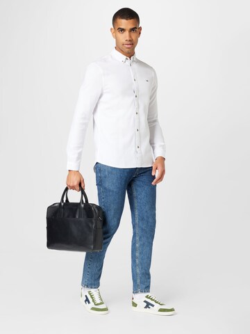 Tommy Jeans Button Up Shirt in White