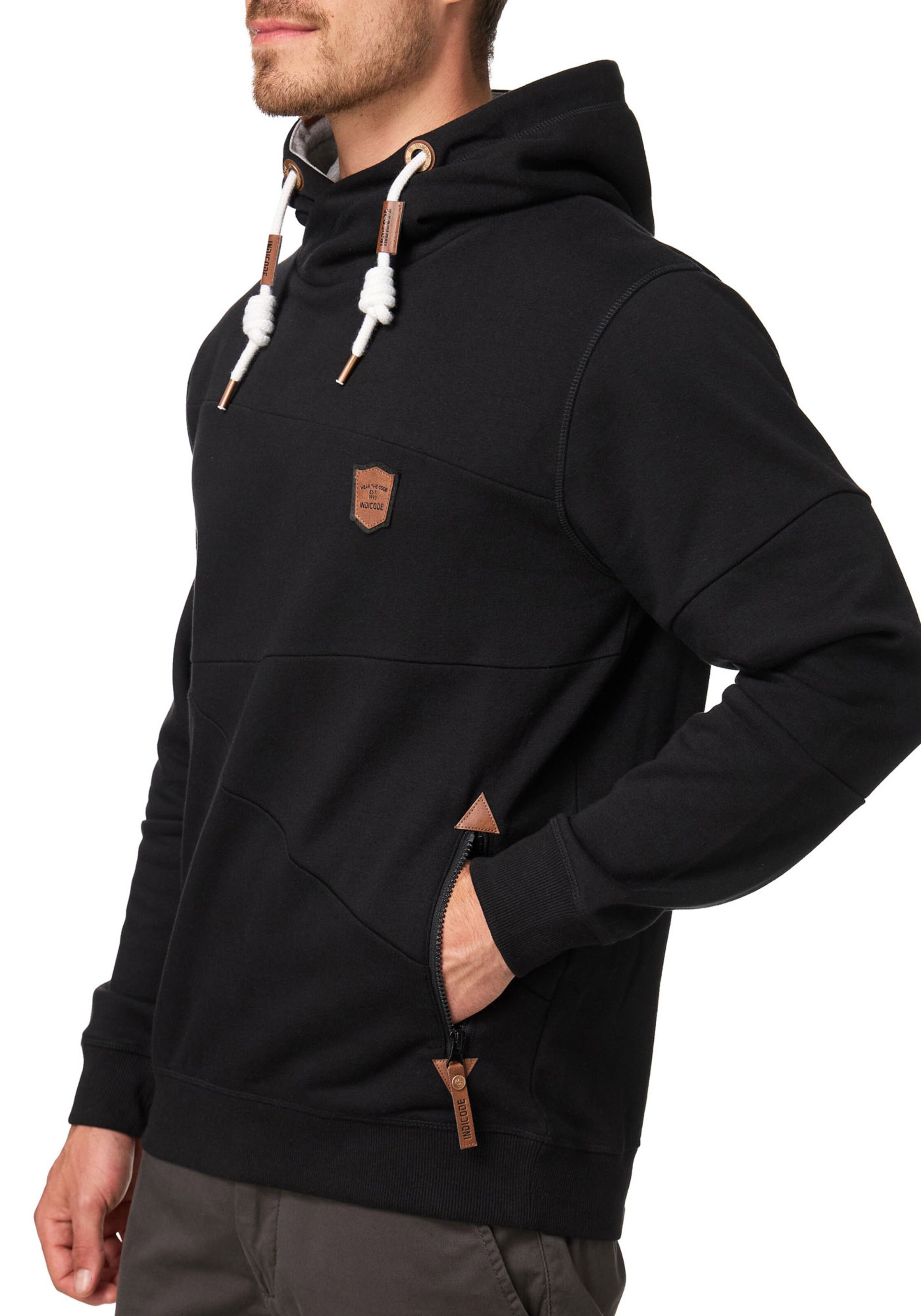 INDICODE JEANS Sweatshirt in Schwarz