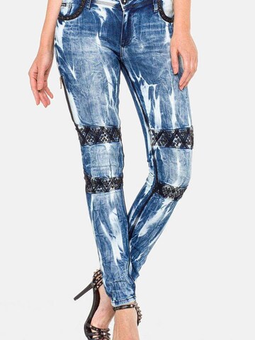 CIPO & BAXX Slimfit Jeans in Blau: Vorderseite