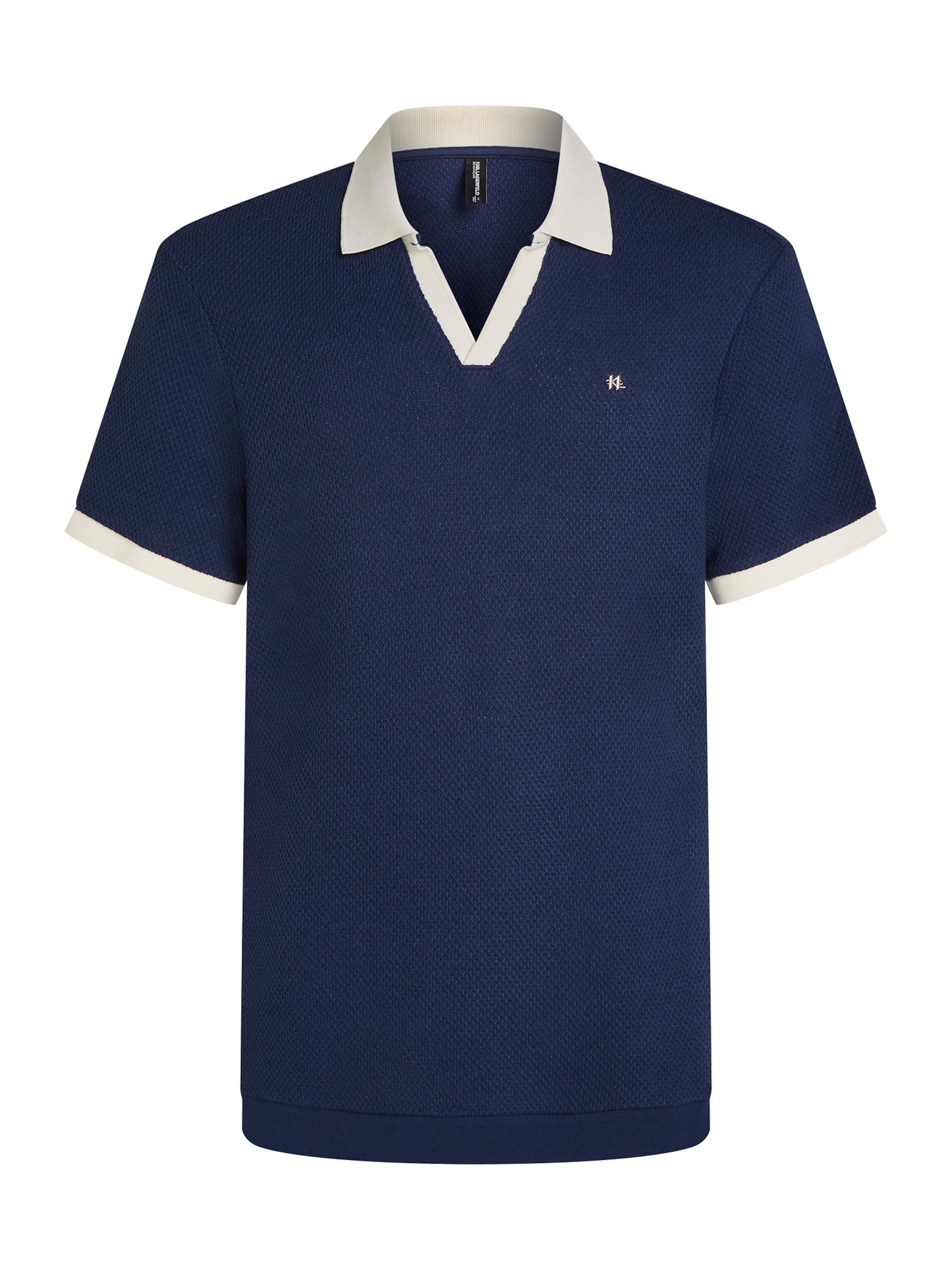 Tricou de la Karl Lagerfeld pe albastru: față