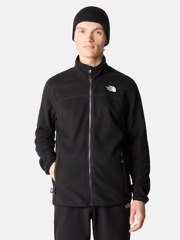 THE NORTH FACE Athletic fleece jacket '100 Glacier' in Black: front