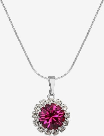 EXCLUSIVE EDITIONLančić 'Saton adorned with Swarovski crystals' - roza boja: prednji dio