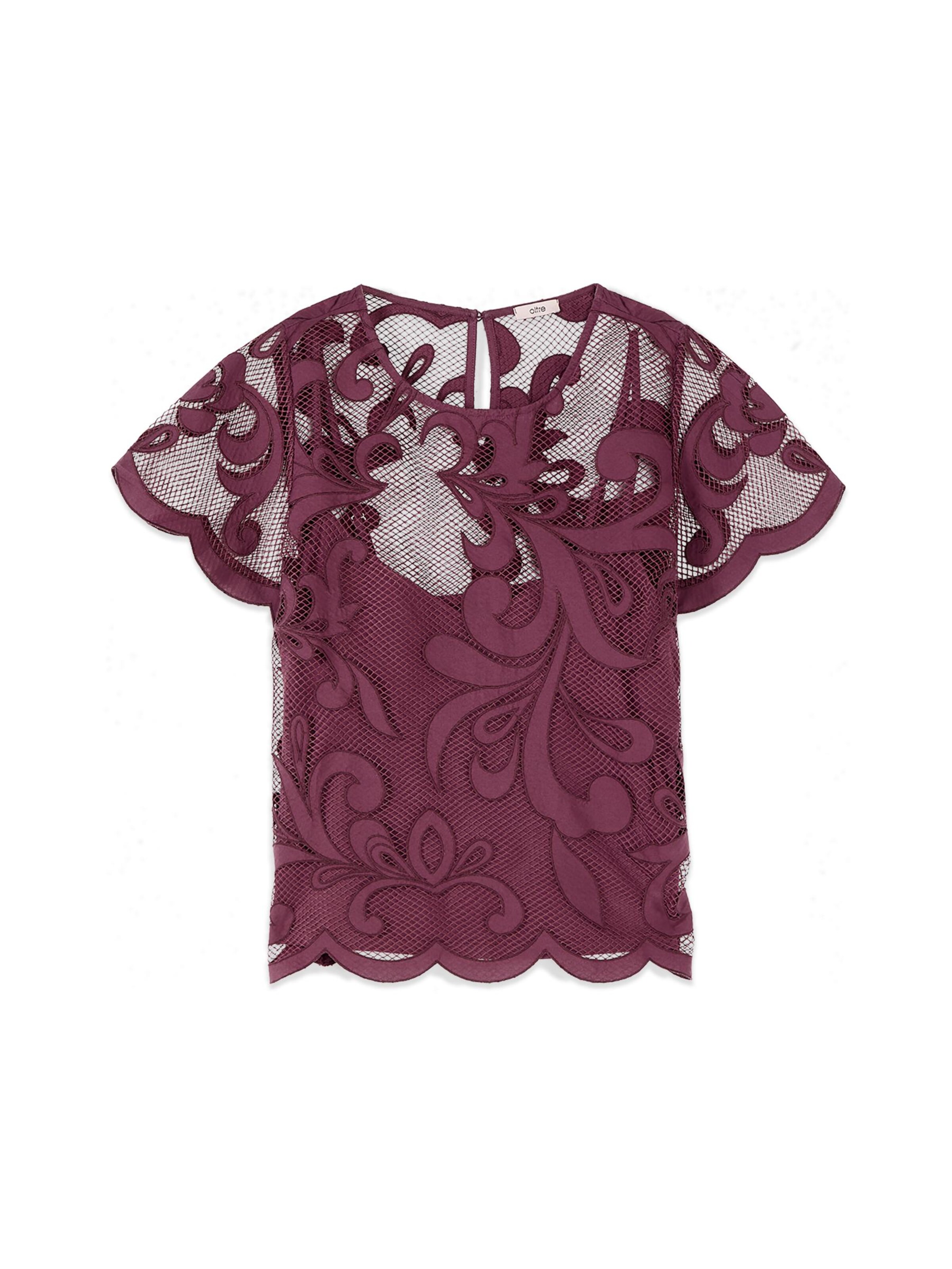 oltre Blouse in Lila: voorkant
