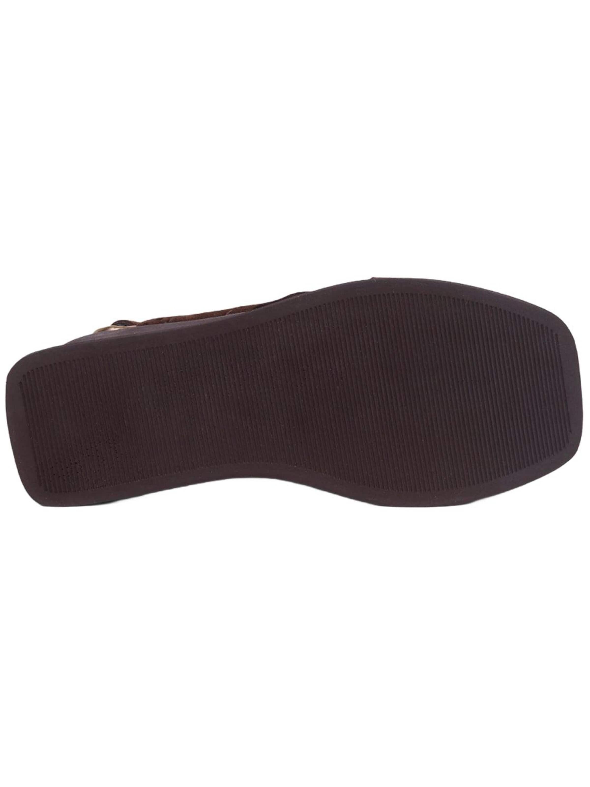Sandales 'Keilsandalen' Desa en marron