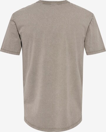 T-Shirt 'Ron' Only & Sons en gris