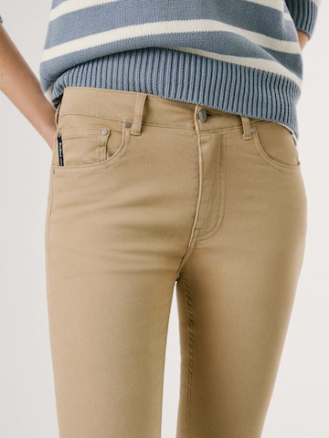 Coupe slim Pantalon 'THELMA' Pepe Jeans en beige